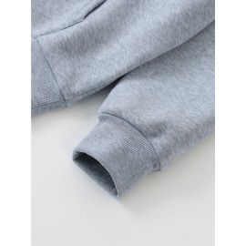 Women'S Butterfly Printed Hoodie, Casual Pullover with Slight Stretch, All Seasons, Polyester, 250g/m² Knit Fabric, Hooded Collar, Large Size