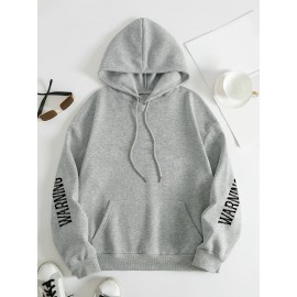 Women'S Plus Size Western Print Hoodie, Casual Long Sleeve with Pocket, 100% Polyester Knit Fabric, Slight Stretch, Pullover Hooded Sweatshirt for Fall/Winter, Casual Style