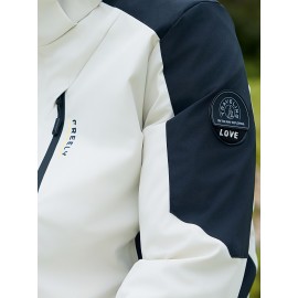 Women's 3-in-1 Ski Jacket - Color Block, Windproof & Waterproof with Hooded Outerwear for Winter Sports