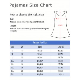 New Enlarged Version of Women'S Nightgown, Loose And Comfortable, Fashionable Women'S Dress